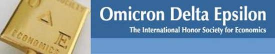 Omicron Delta Epsilon society logo